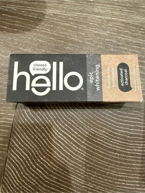 NWT hello Epic Whitening Activated Charcoal Toothpaste